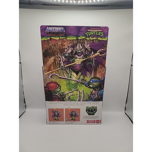 Turtles Of Grayskull Super Shredder Action Figure 2024 Mattel New Sealed - Picture 4 of 6